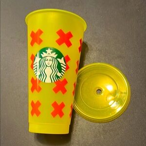 Starbucks Yellow and Red Party Supplies Collection